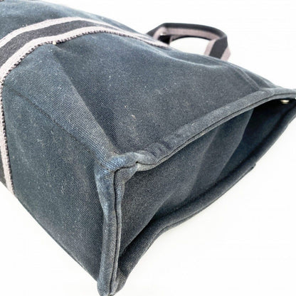 Hermes Tote Fourre Tout MM Canvas Black Silver — view 6
