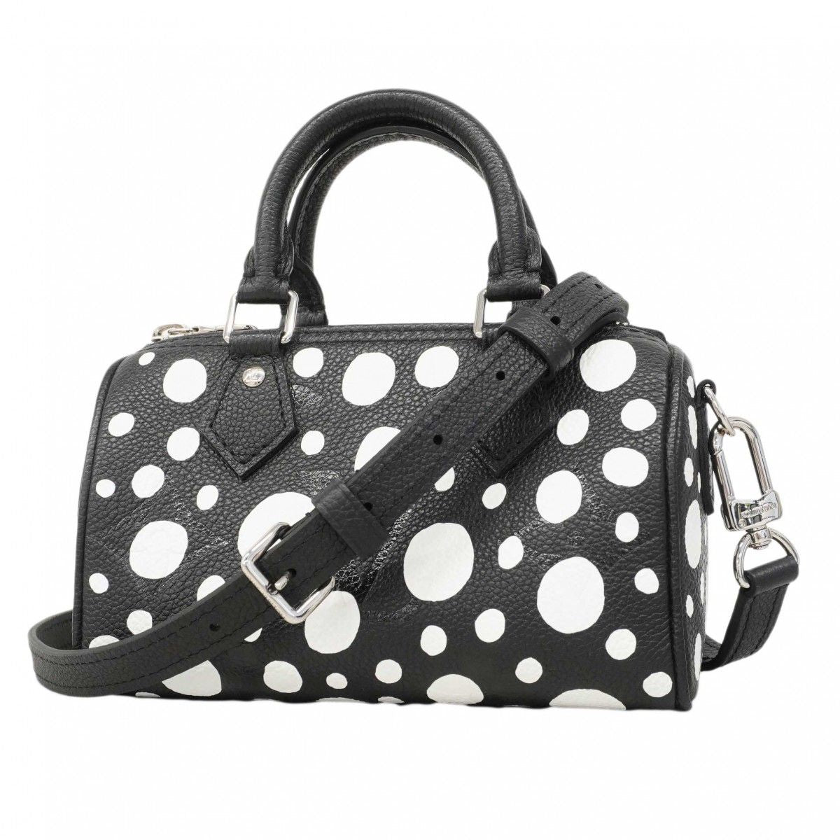 Louis Vuitton Handbag Monogram Empreinte LV Yk Nano Speedy White Noir 2-Way Bag