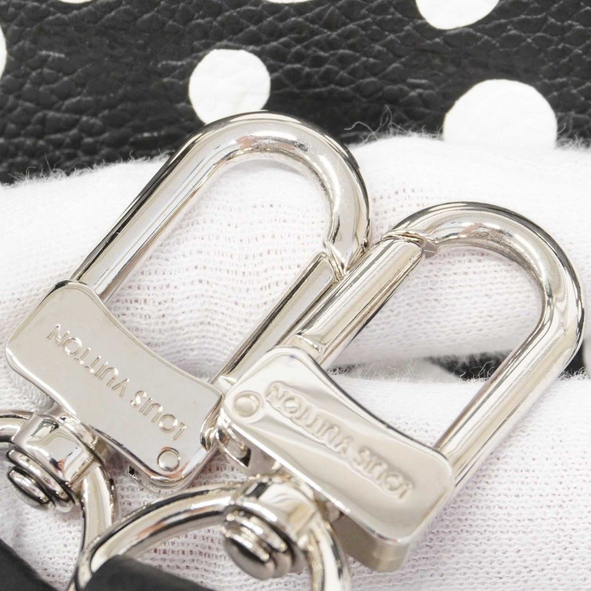 Louis Vuitton Handbag Monogram Empreinte LV Yk Nano Speedy White Noir 2-Way Bag — view 6