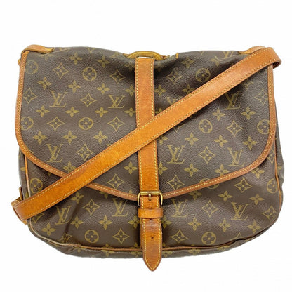 Louis Vuitton Shoulder Bag Monogram Saumur 35 Brown