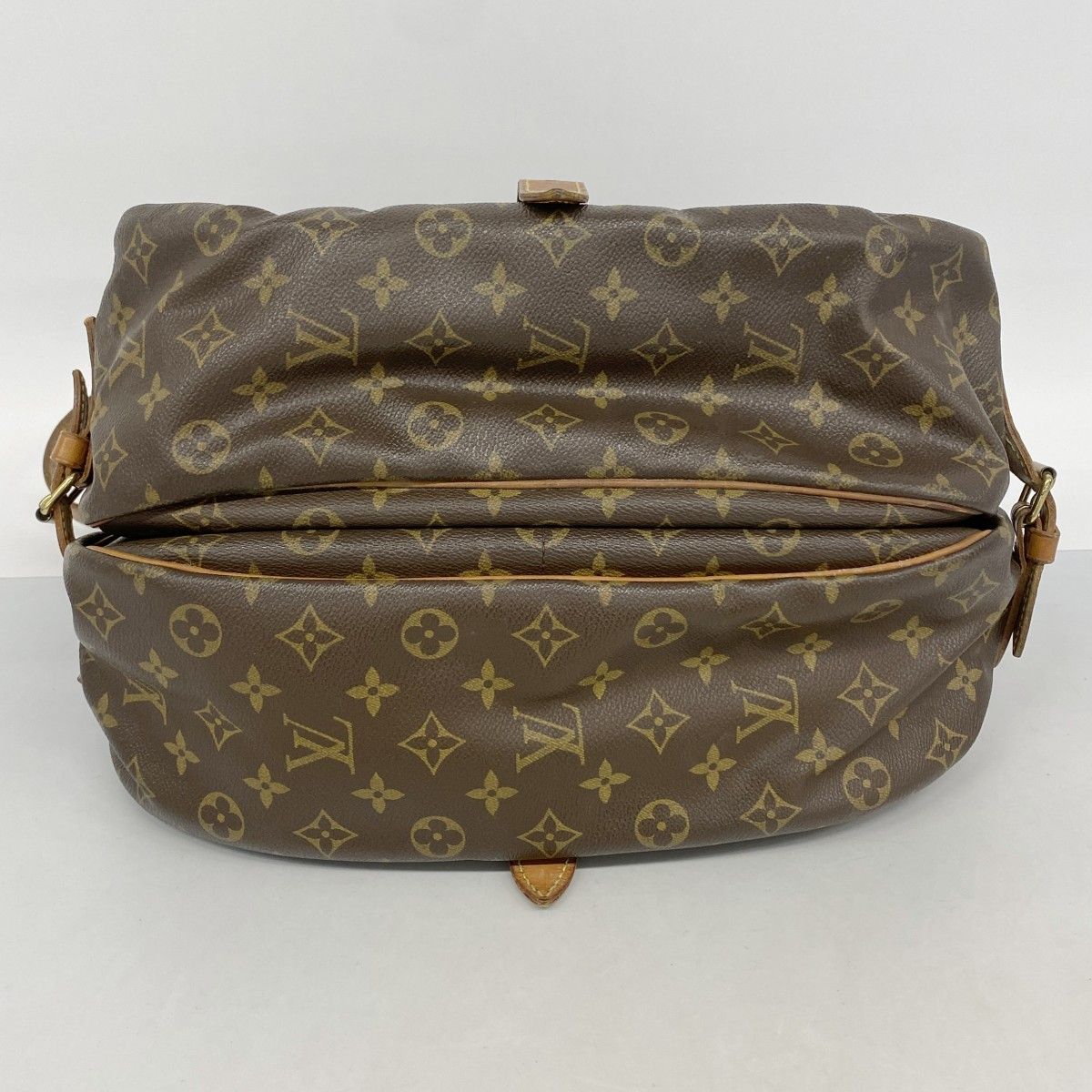 Louis Vuitton Shoulder Bag Monogram Saumur 35 Brown — view 3