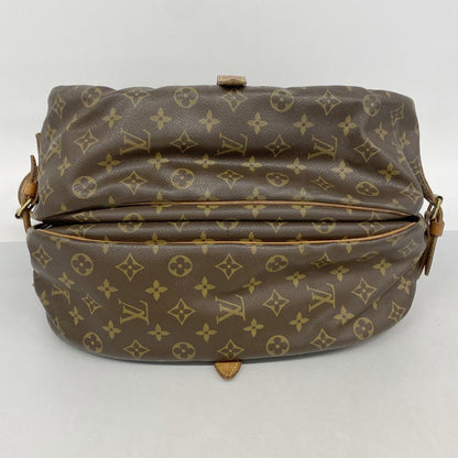 Louis Vuitton Shoulder Bag Monogram Saumur 35 Brown — view 3
