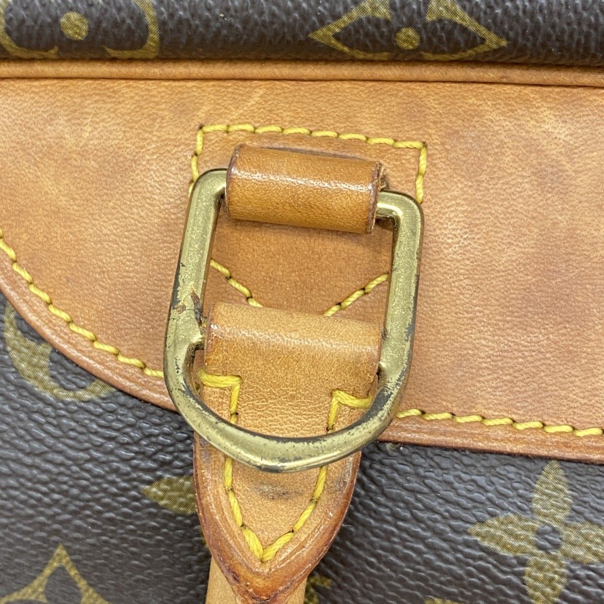 Louis Vuitton Handbag Monogram Deauville Brown — view 7