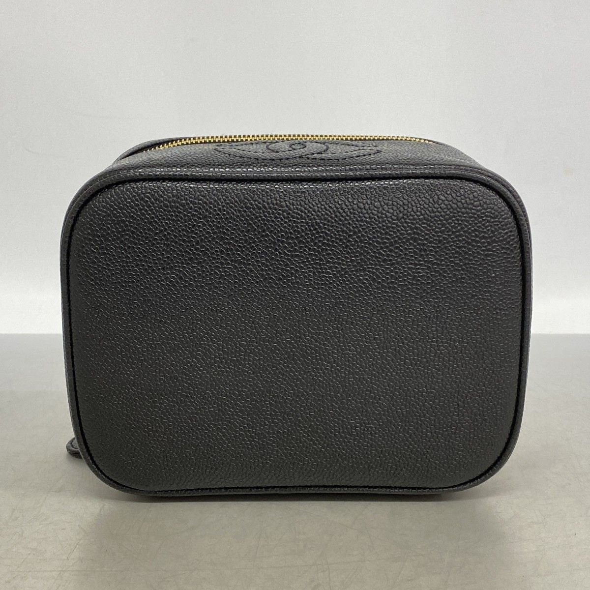 Chanel Vanity Bag Caviar Leather Black Gold — view 3