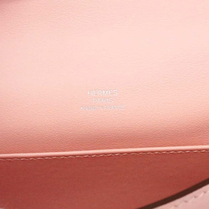 Hermes Handbag Pochette Kelly Swift Rose Sakura Silver — view 5