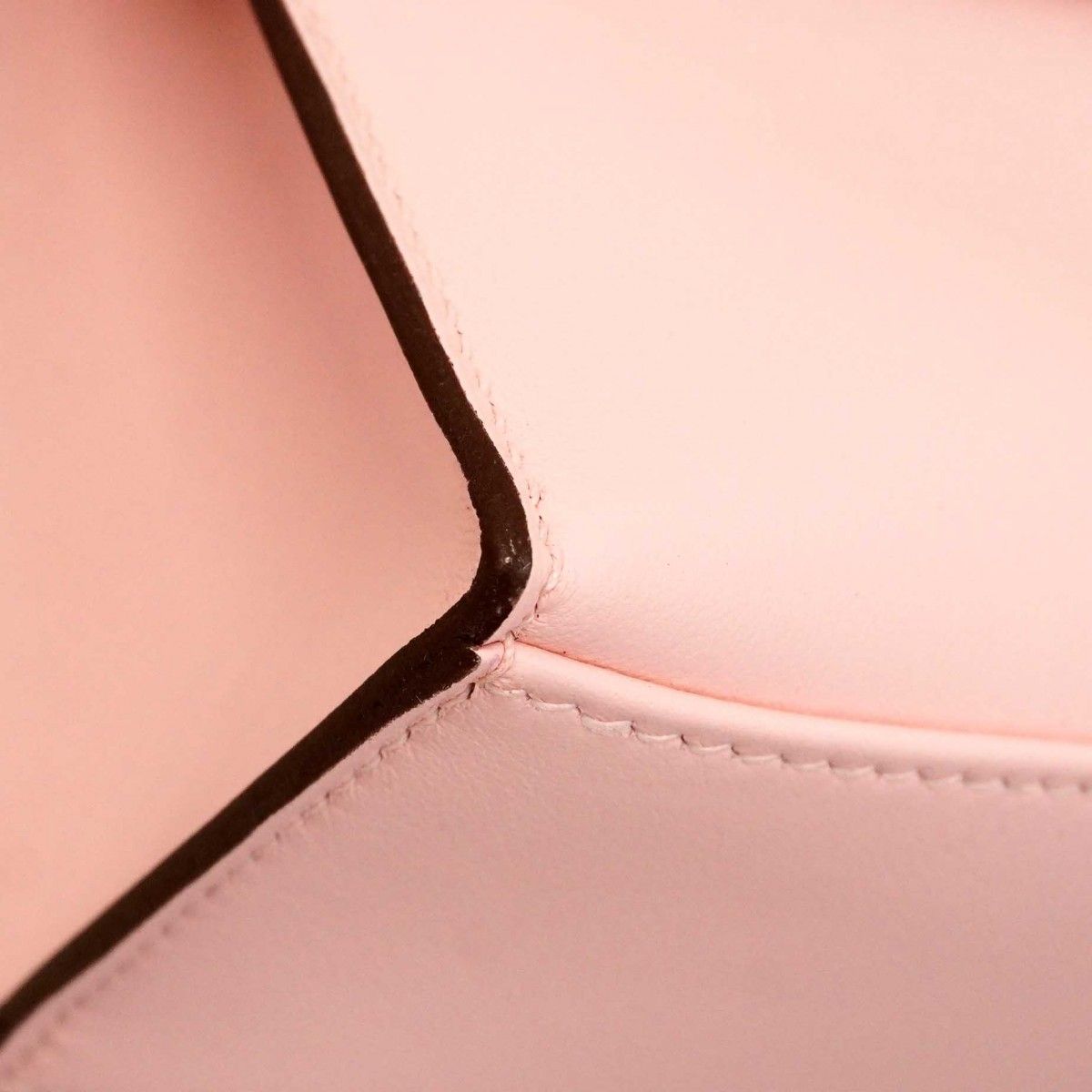 Hermes Handbag Pochette Kelly Swift Rose Sakura Silver — view 6