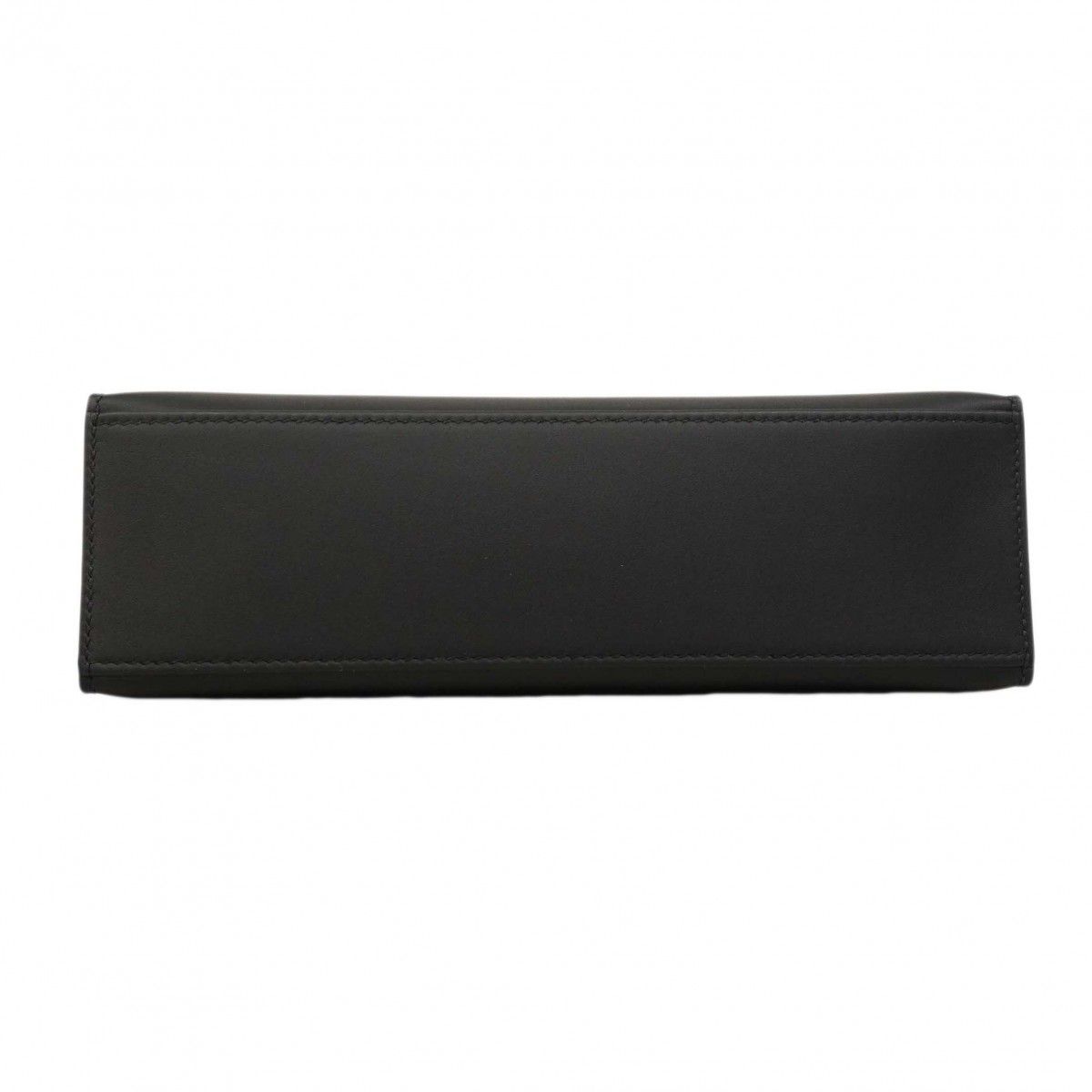Hermes Handbag Pochette Kelly Swift Black Gold — view 3