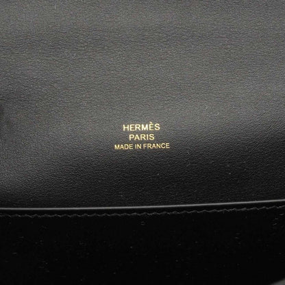 Hermes Handbag Pochette Kelly Swift Black Gold — view 5
