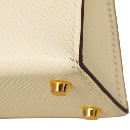Hermes Handbag Mini Kelly 2 Veau Epsom Nata Gold 2-Way Bag — view 6