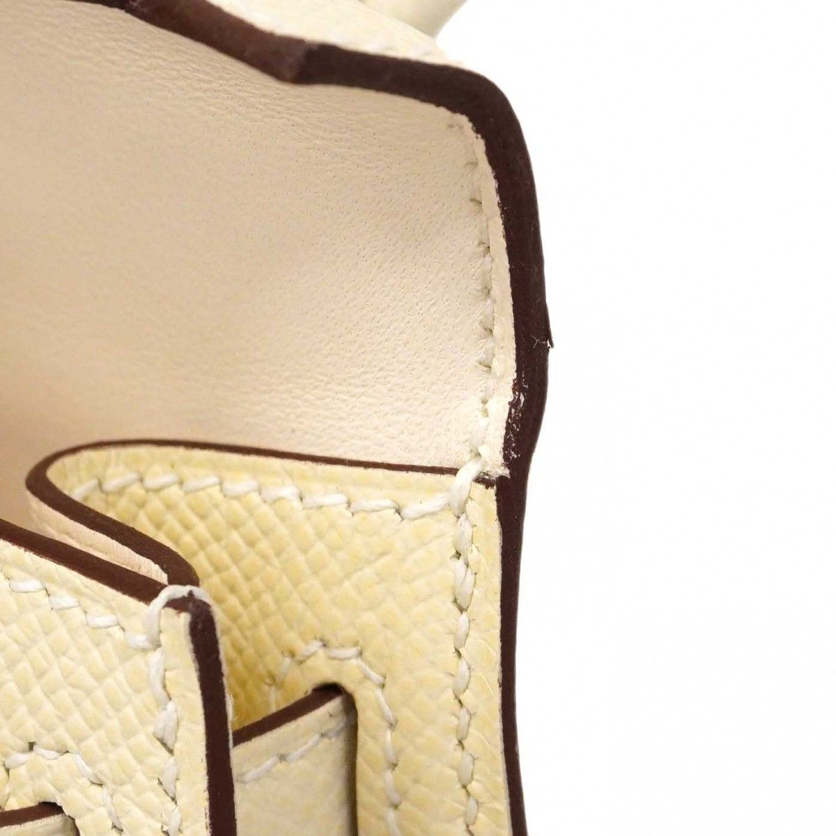 Hermes Handbag Mini Kelly 2 Veau Epsom Nata Gold 2-Way Bag — view 7