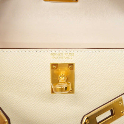 Hermes Handbag Mini Kelly 2 Veau Epsom Nata Gold 2-Way Bag — view 5