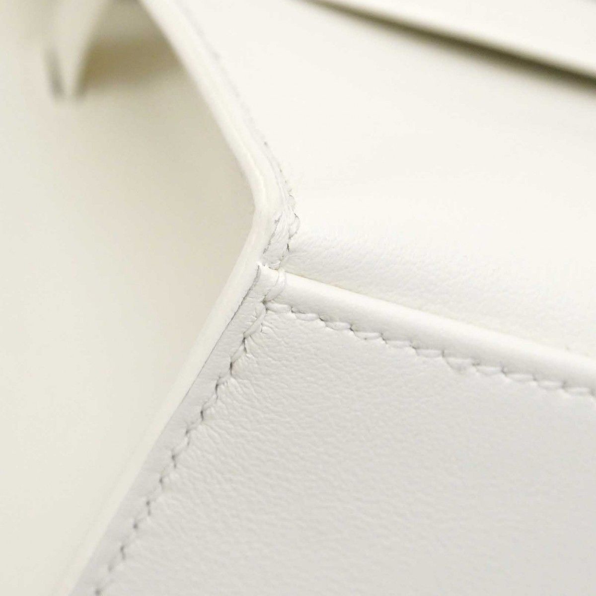 Hermes Handbag Pochette Kelly Swift New White Gold — view 6