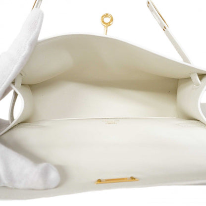 Hermes Handbag Pochette Kelly Swift New White Gold — view 4