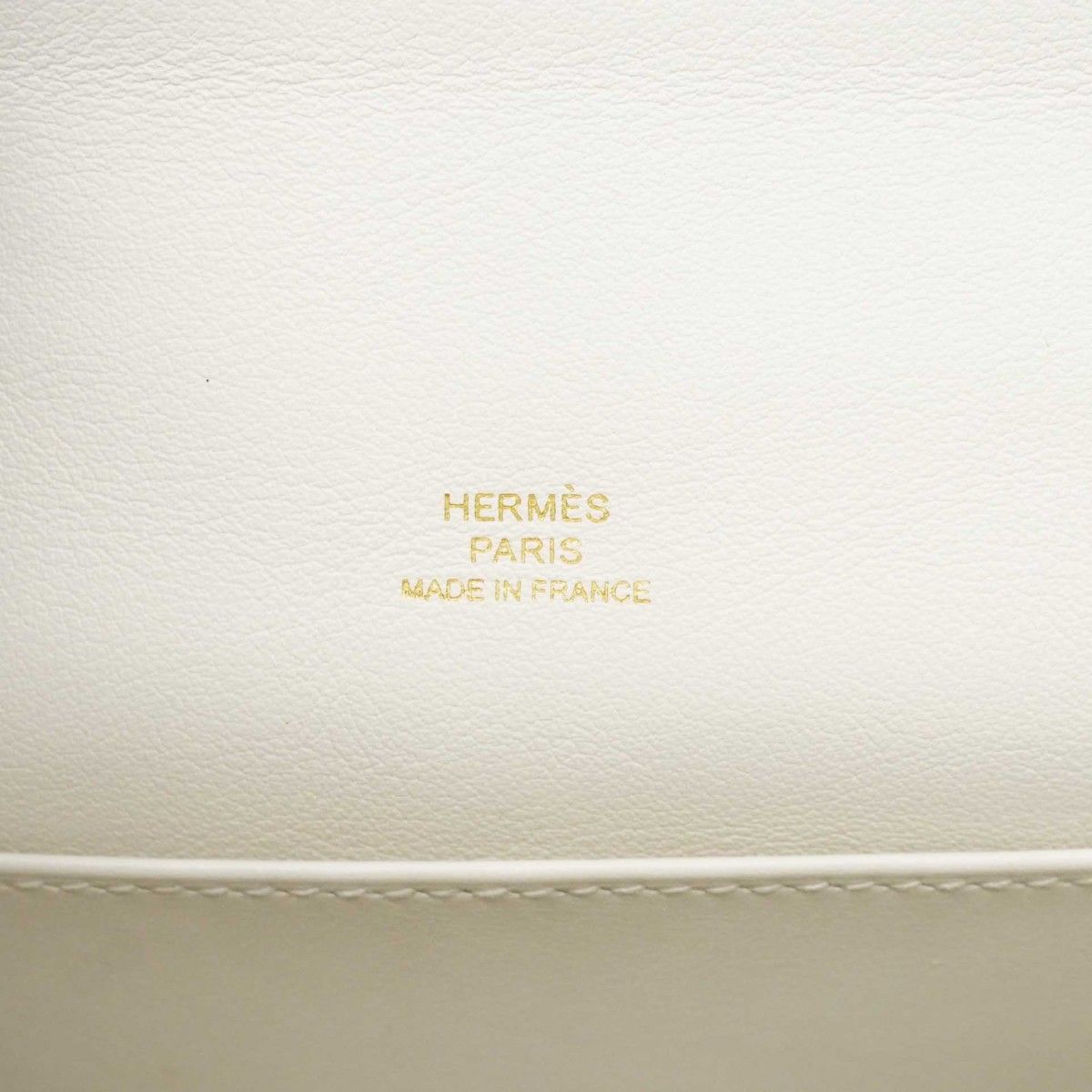 Hermes Handbag Pochette Kelly Swift New White Gold — view 5