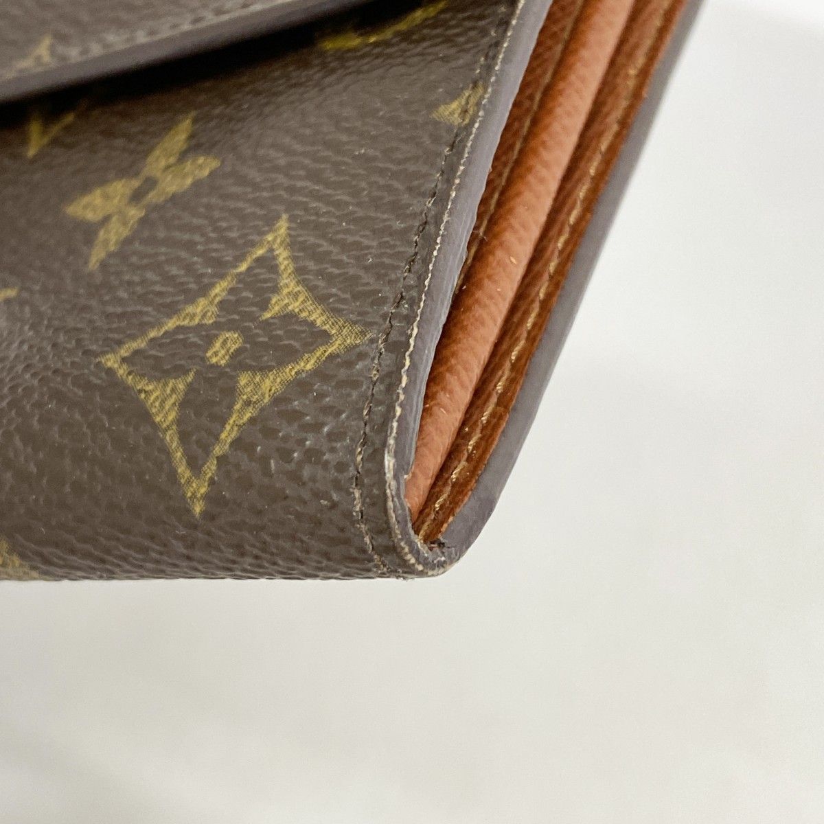 Louis Vuitton Wallet Monogram Pochette Porte-Monnaie Cles Brown — view 7