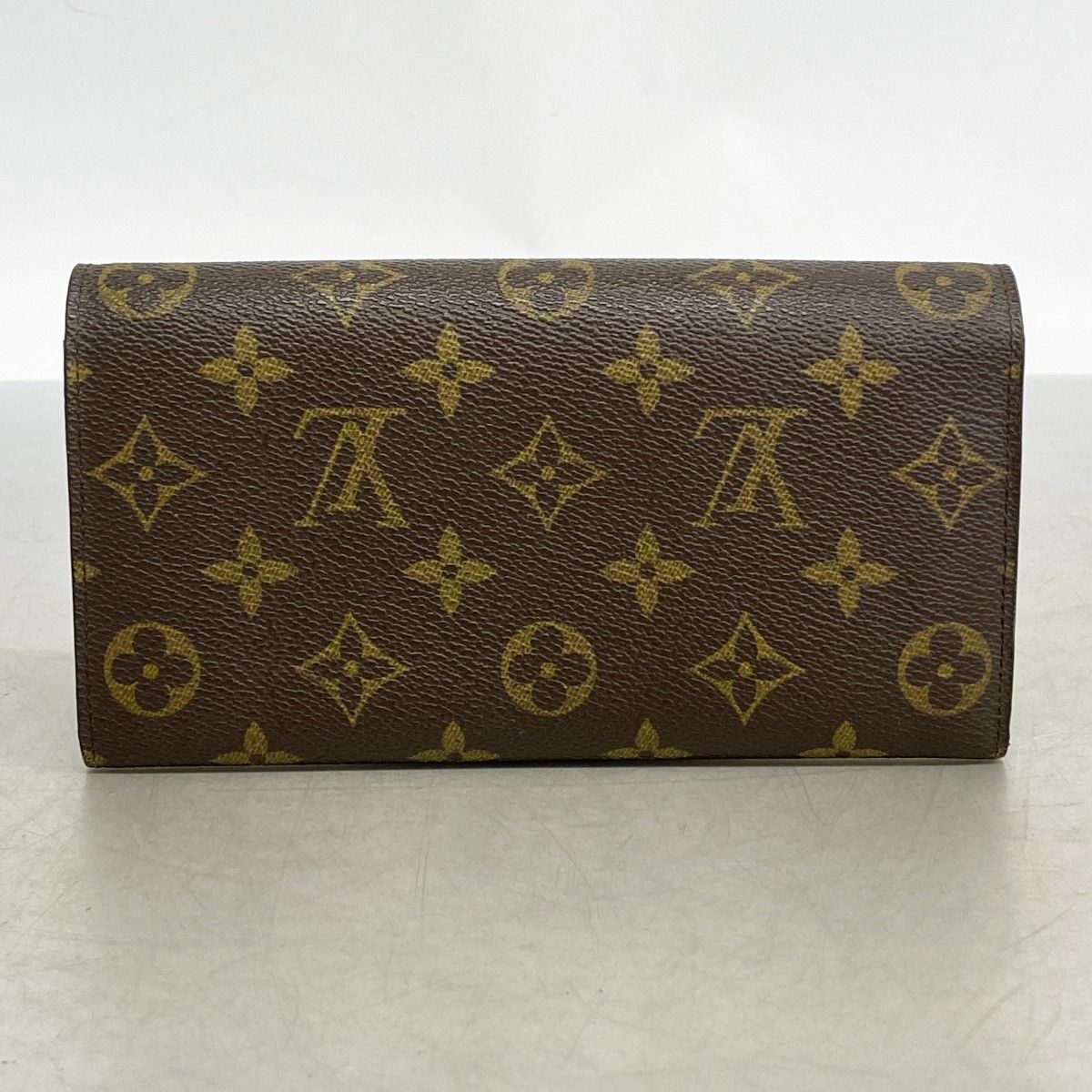Louis Vuitton Wallet Monogram Pochette Porte-Monnaie Cles Brown — view 9