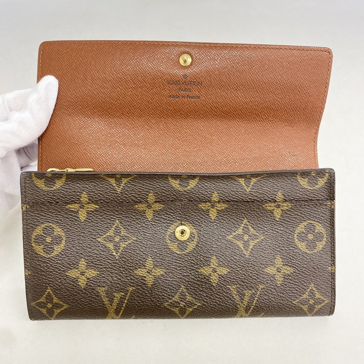 Louis Vuitton Wallet Monogram Pochette Porte-Monnaie Cles Brown — view 8