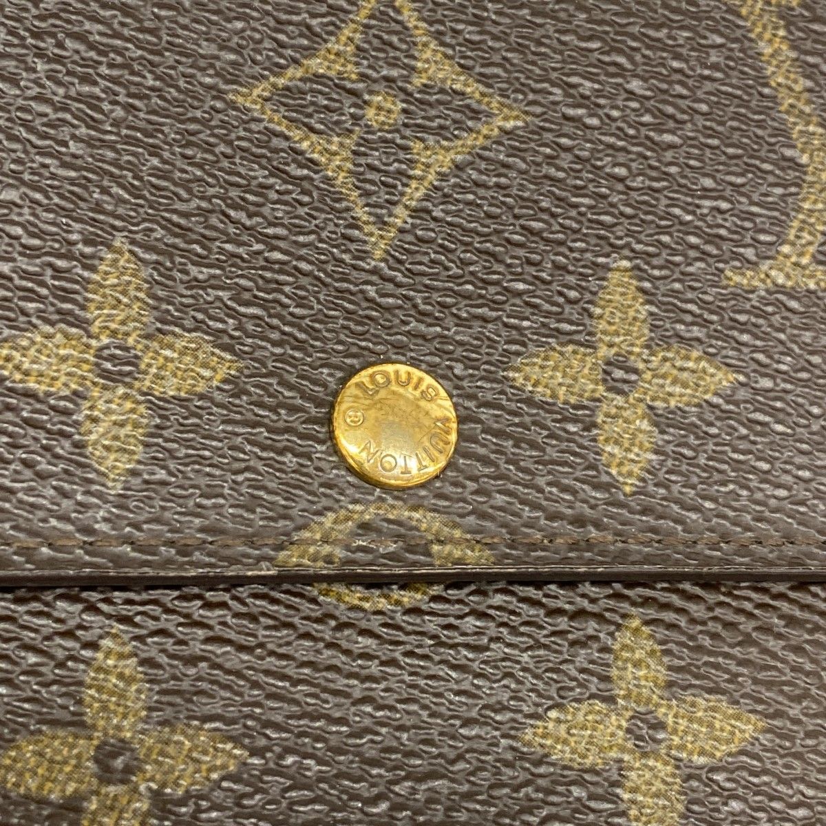 Louis Vuitton Wallet Monogram Pochette Porte-Monnaie Cles Brown — view 6