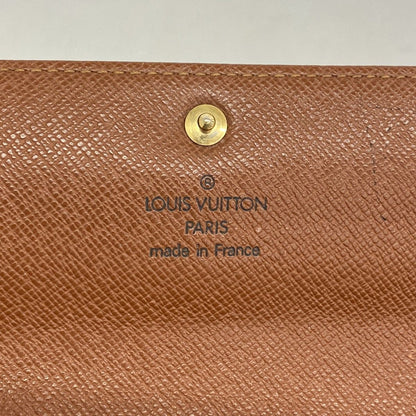Louis Vuitton Wallet Monogram Pochette Porte-Monnaie Cles Brown — view 4