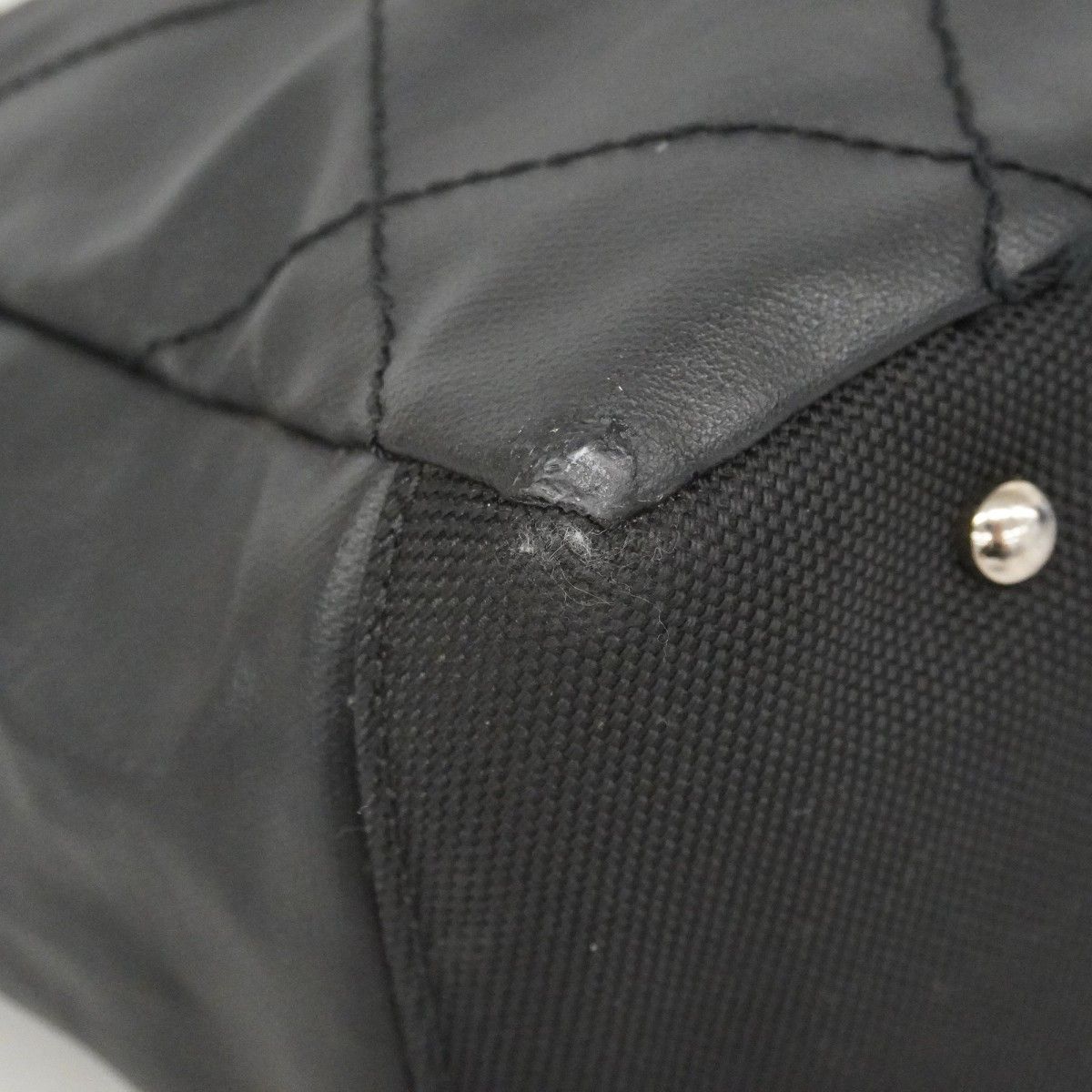Chanel Tote Paris Biarritz Canvas Black Silver — view 7