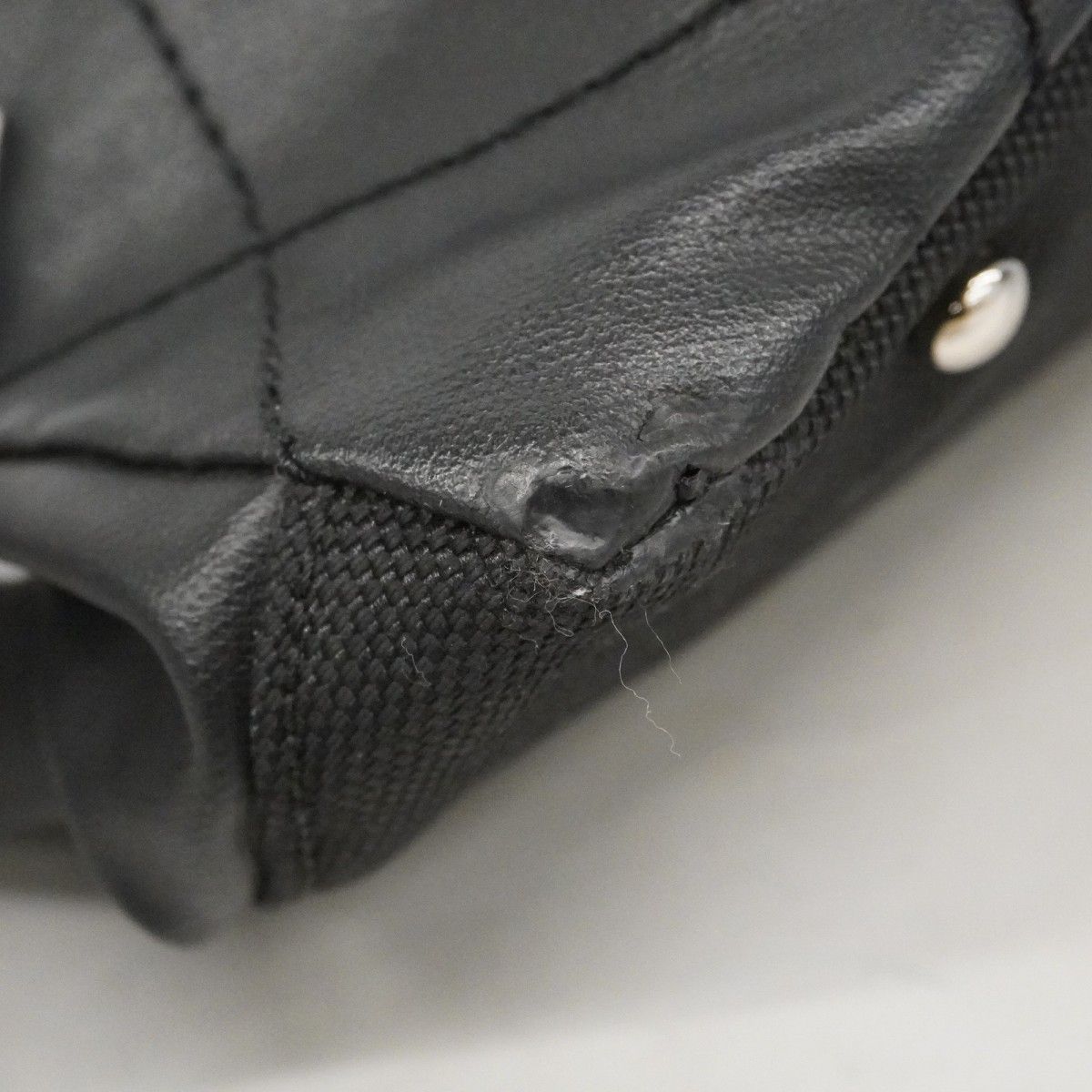 Chanel Tote Paris Biarritz Canvas Black Silver — view 6
