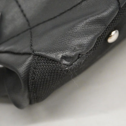 Chanel Tote Paris Biarritz Canvas Black Silver — view 6