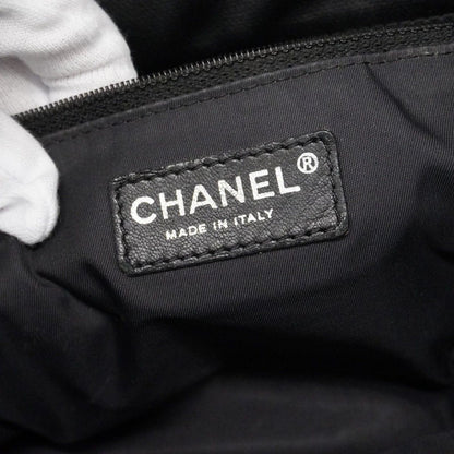 Chanel Tote Paris Biarritz Canvas Black Silver — view 5