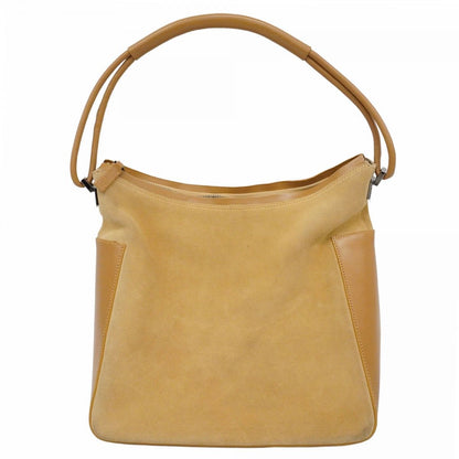 Gucci Shoulder Bag 001 Suede Leather Brown Silver