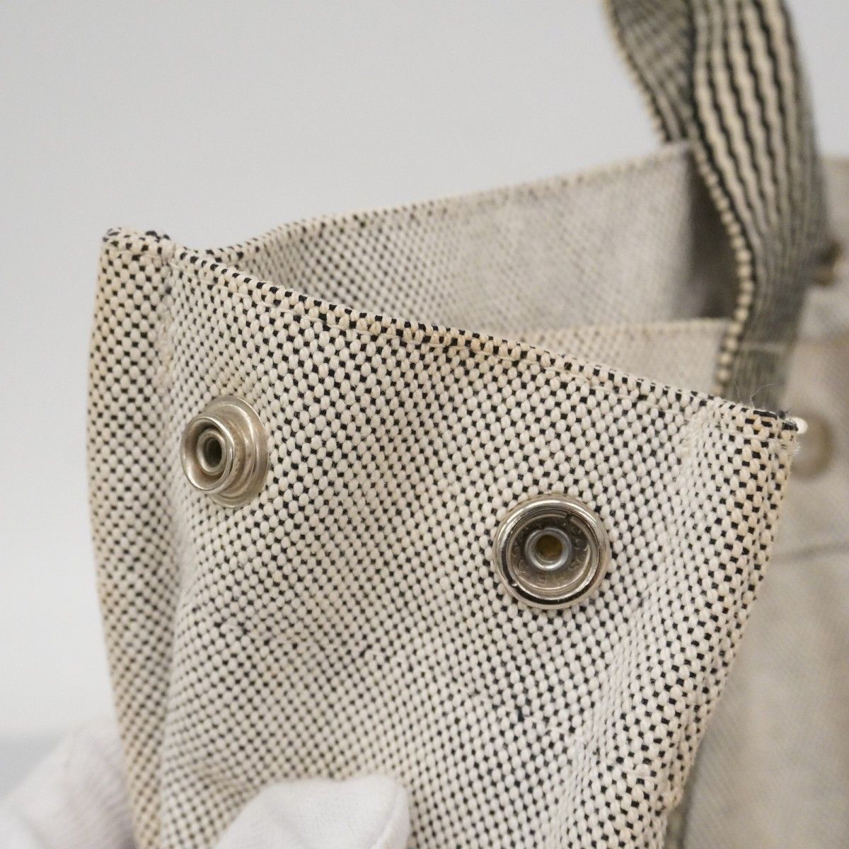 Hermes Tote New Fourre Tout MM Canvas Gray Silver — view 9