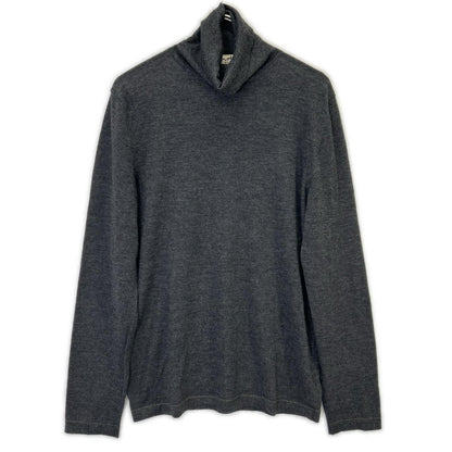 Hermes Charcoal Gray Cashmere 100 Turtleneck Knit Sweater