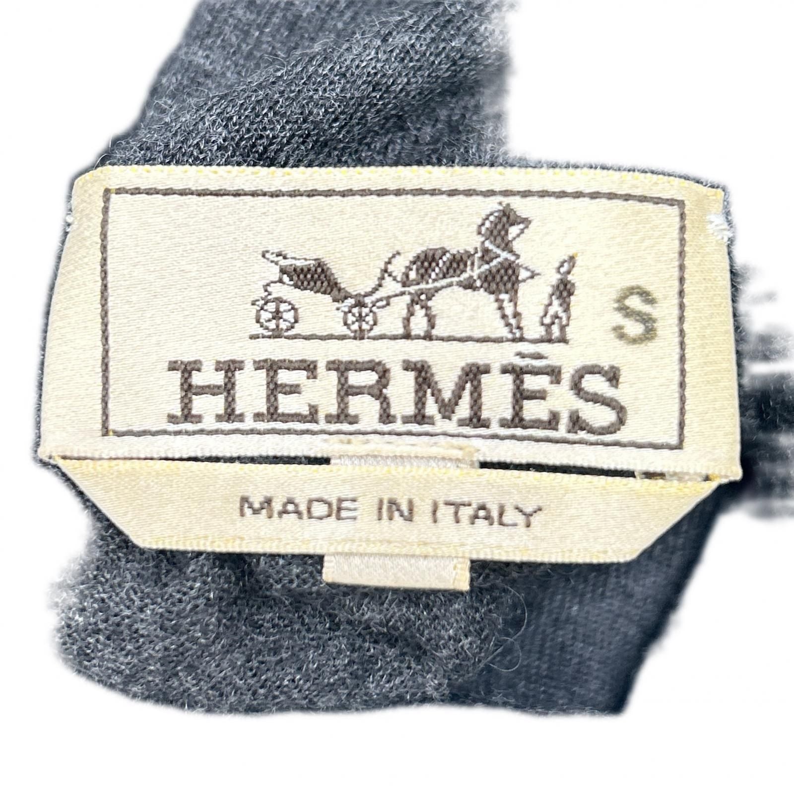 Hermes Charcoal Gray Cashmere 100 Turtleneck Knit Sweater — view 3