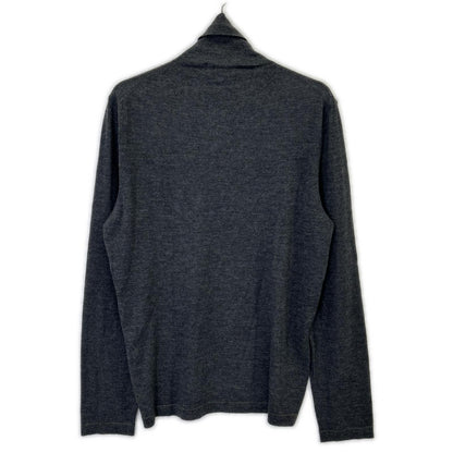 Hermes Charcoal Gray Cashmere 100 Turtleneck Knit Sweater — view 2