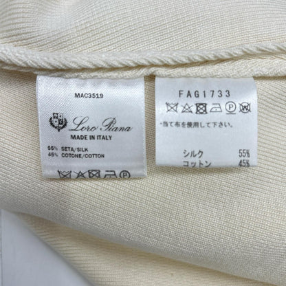 Loro Piana Ivory Silk Cotton Tailored Jacket 42 — view 5