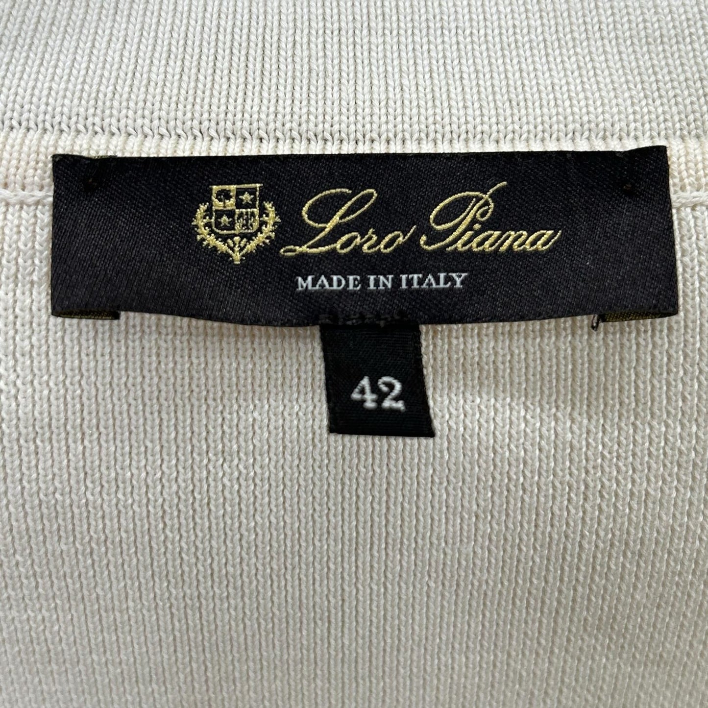 Loro Piana Ivory Silk Cotton Tailored Jacket 42 — view 4