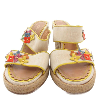Louis Vuitton Sandals Wedge Sole Monogram 35.5 Brown — view 4