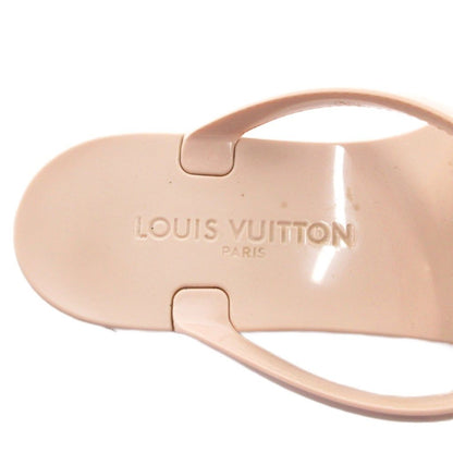 Louis Vuitton Sandals Flat Ribbon LV Logo Gold Color 36 Pink — view 7
