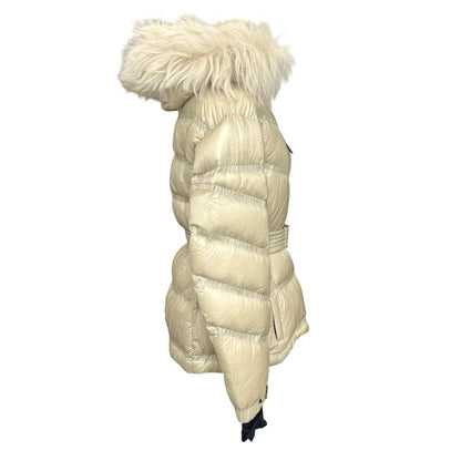 Moncler Down Jacket Bernin Nylon Beige — view 4