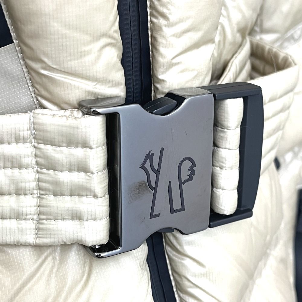 Moncler Down Jacket Bernin Nylon Beige — view 6