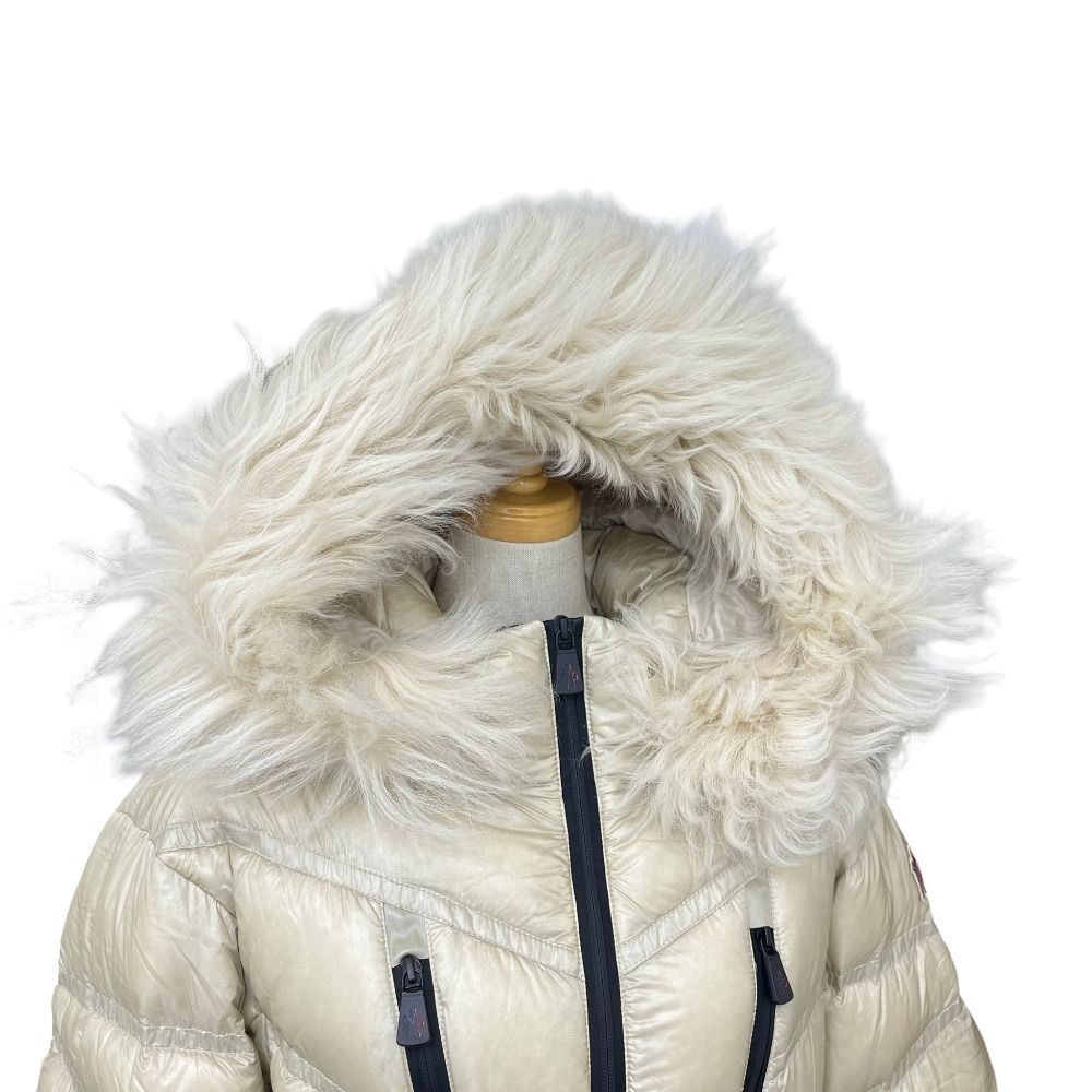 Moncler Down Jacket Bernin Nylon Beige — view 5