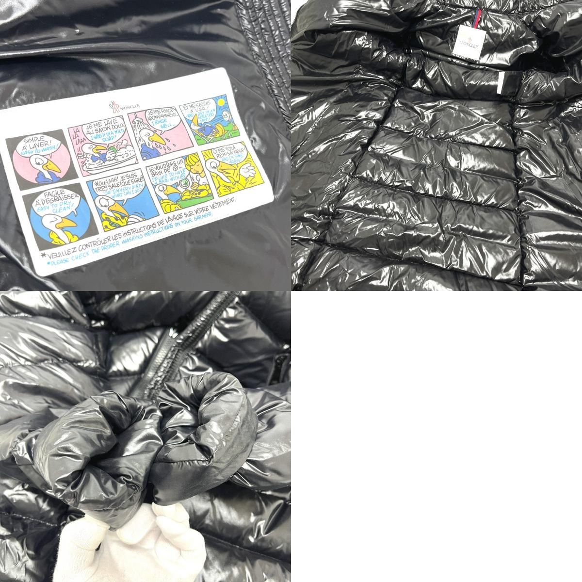 Moncler Down Jacket Moka Nylon 999 Black — view 9