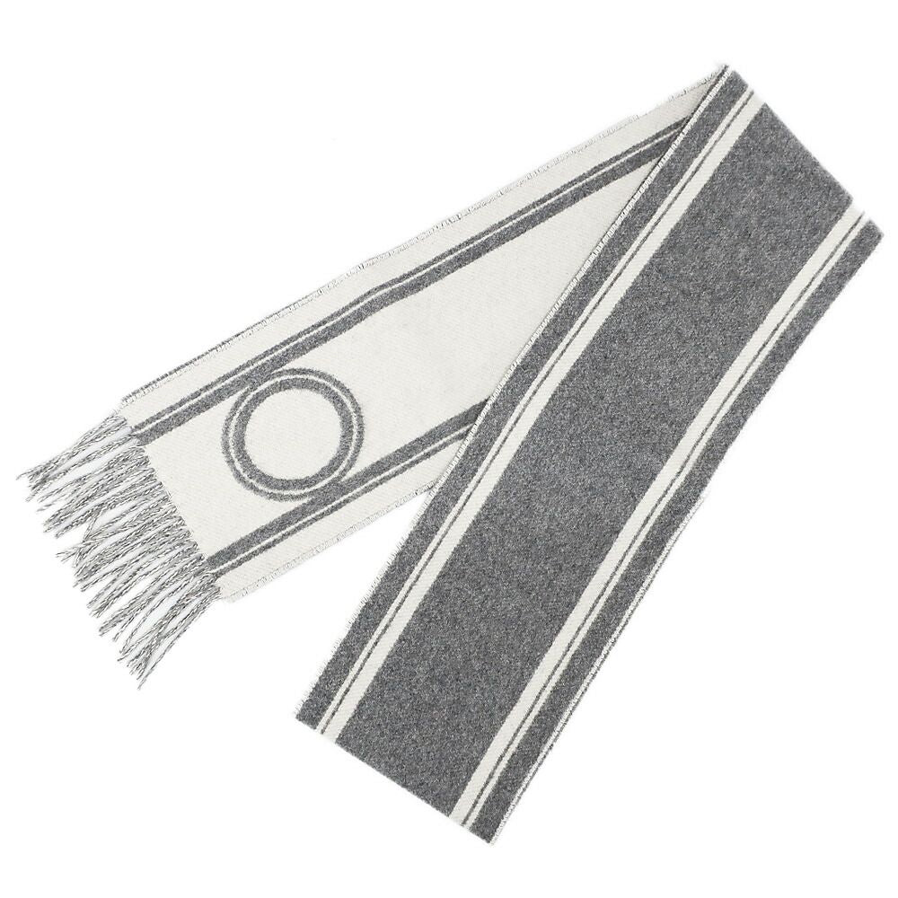 Hermes Heaven Scarf Band de Repo Cashmere Griff Flannel Yvoir Fringe Shawl — view 4