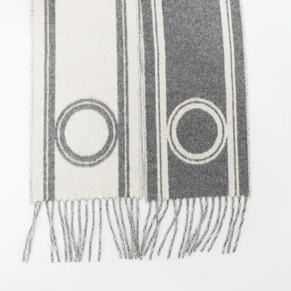 Hermes Heaven Scarf Band de Repo Cashmere Griff Flannel Yvoir Fringe Shawl — view 5