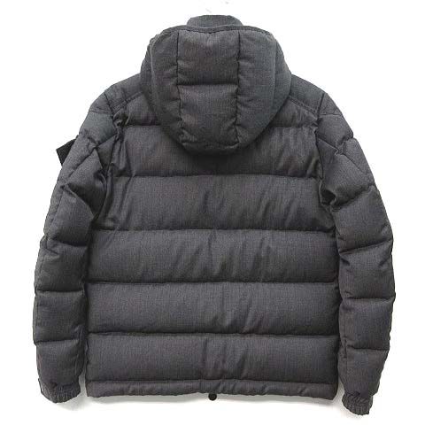 Moncler Montgenevre Wool Down Jacket Hooded Gray — view 2