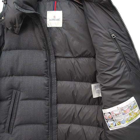 Moncler Montgenevre Wool Down Jacket Hooded Gray — view 4