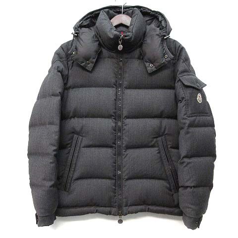 Moncler Montgenevre Wool Down Jacket Hooded Gray