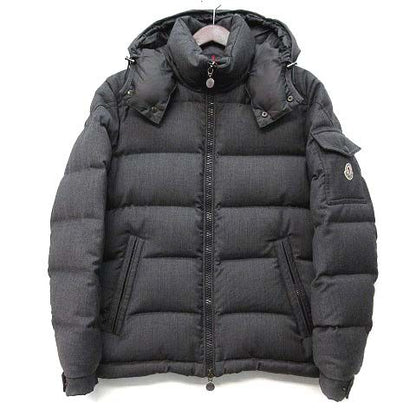 Moncler Montgenevre Wool Down Jacket Hooded Gray
