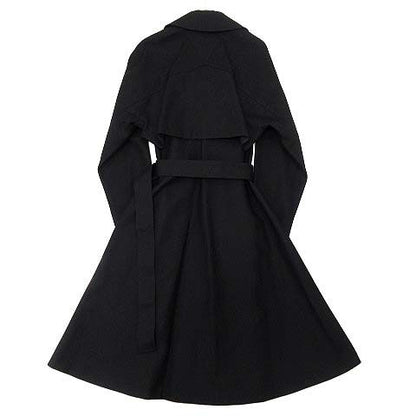 Bottega Veneta Long Trench Coat Triangle Buckle Black 36 — view 2