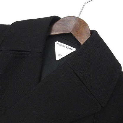 Bottega Veneta Long Trench Coat Triangle Buckle Black 36 — view 3