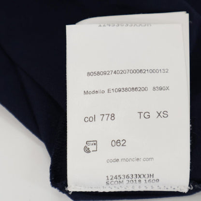 Moncler Mon Cles Navy Logo Short Sleeve Top XS — view 7