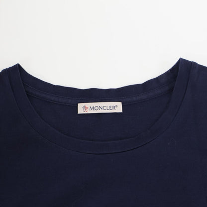Moncler Mon Cles Navy Logo Short Sleeve Top XS — view 8